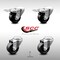 Service Caster 3 Inch SS Phenolic Wheel Swivel Bolt Hole Caster Set with 2 Total Lock Brake SCC SCC-SSBHTTL20S314-PHS-2-S-2 - alternate 1